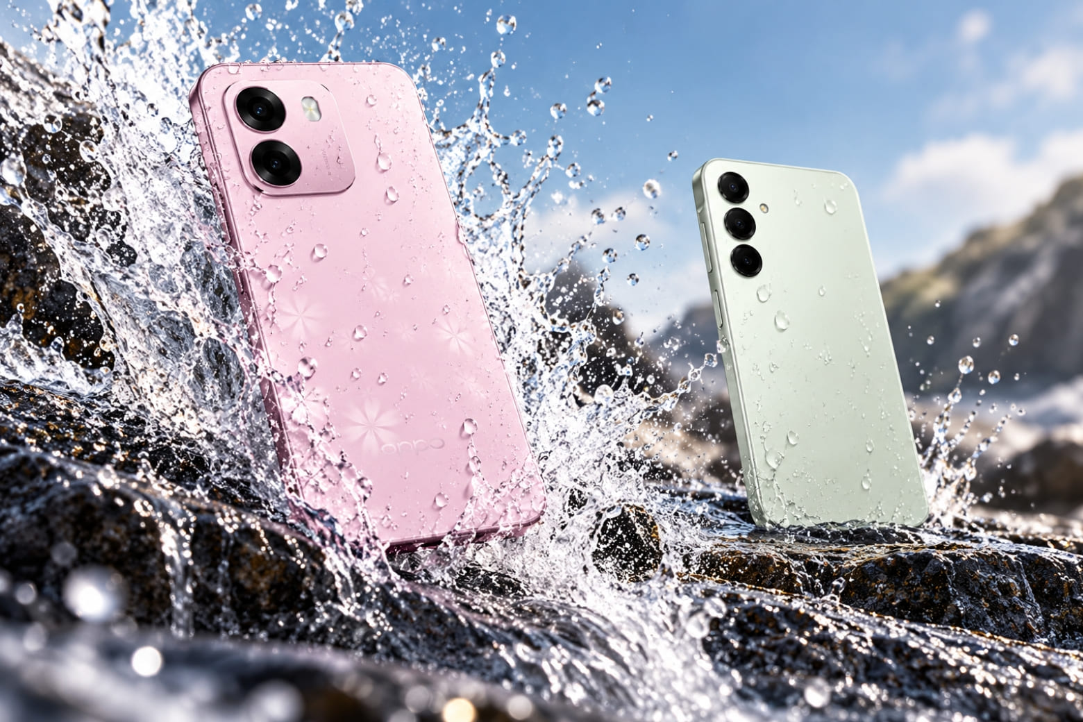 So sánh OPPO A6 và Samsung A16 4G: Nên mua máy nào? 14 Chuẩn IP69 giúp OPPO nổi bật về khả năng kháng nước