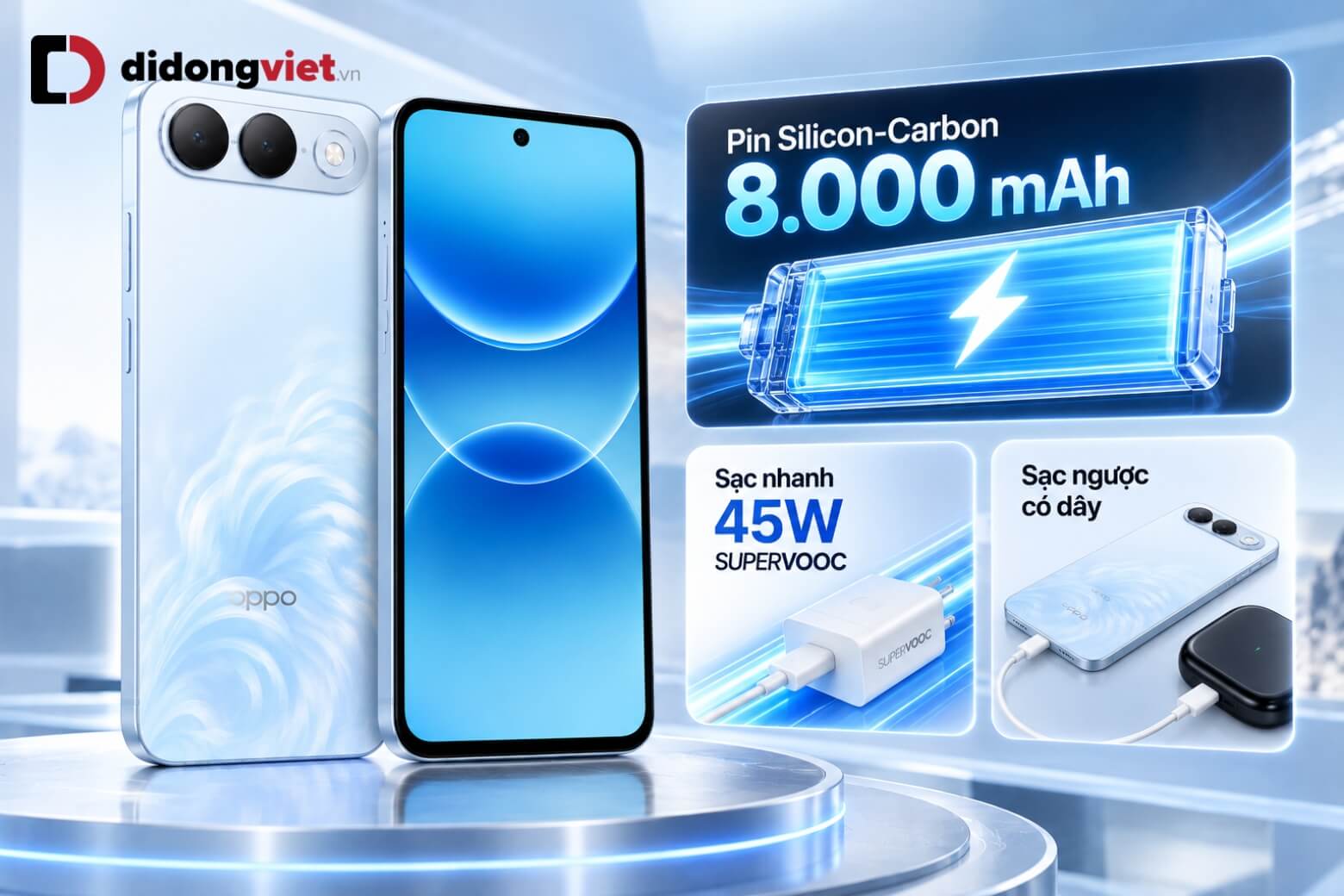 So sánh OPPO A7 Pro 5G và iPhone 16e: Đột phá tính năng hay bền bỉ dài lâu? 20 So sánh OPPO A7 Pro 5G và iPhone 16e pin 8000mAh sạc nhanh 45W
