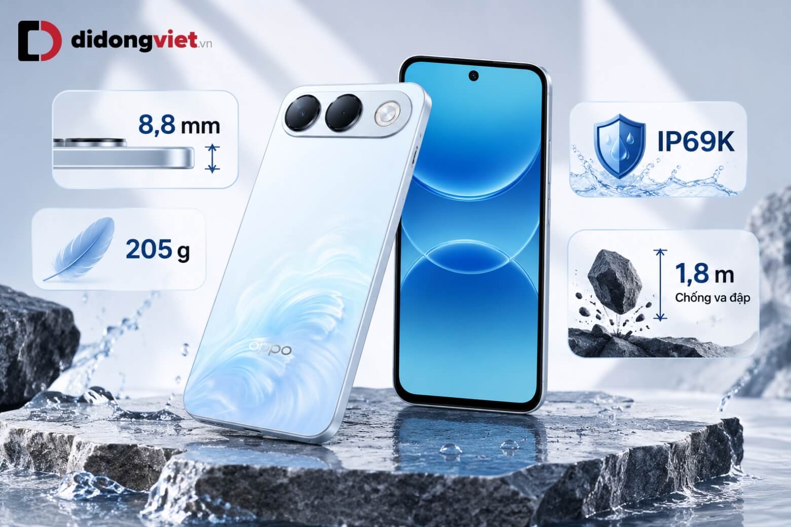 So sánh OPPO A7 Pro 5G và iPhone 16e: Đột phá tính năng hay bền bỉ dài lâu? 14 So sánh OPPO A7 Pro 5G và iPhone 16e thiết kế bền bỉ chuẩn IP69K