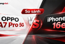 So Sánh Oppo A7 Pro 5G Và Iphone 16E