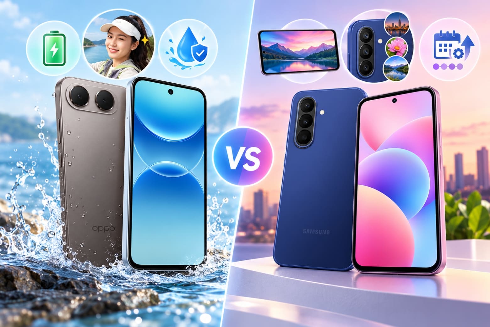 So sánh OPPO A7 Pro 5G và Samsung A27 5G: Nên mua máy nào? 16 Chọn OPPO cho pin lớn, Samsung cho camera đa dụng