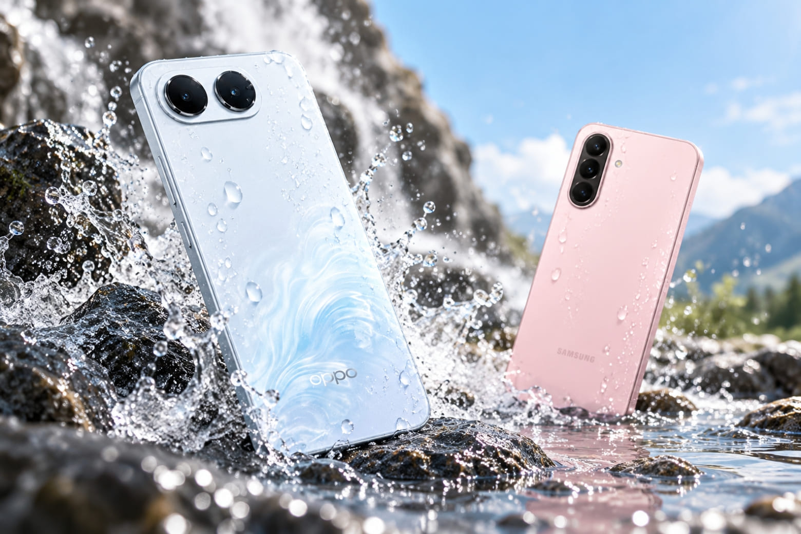 So sánh OPPO A7 Pro 5G và Samsung A27 5G: Nên mua máy nào? 14 OPPO sở hữu nhiều chuẩn kháng nước, Samsung có kính bền
