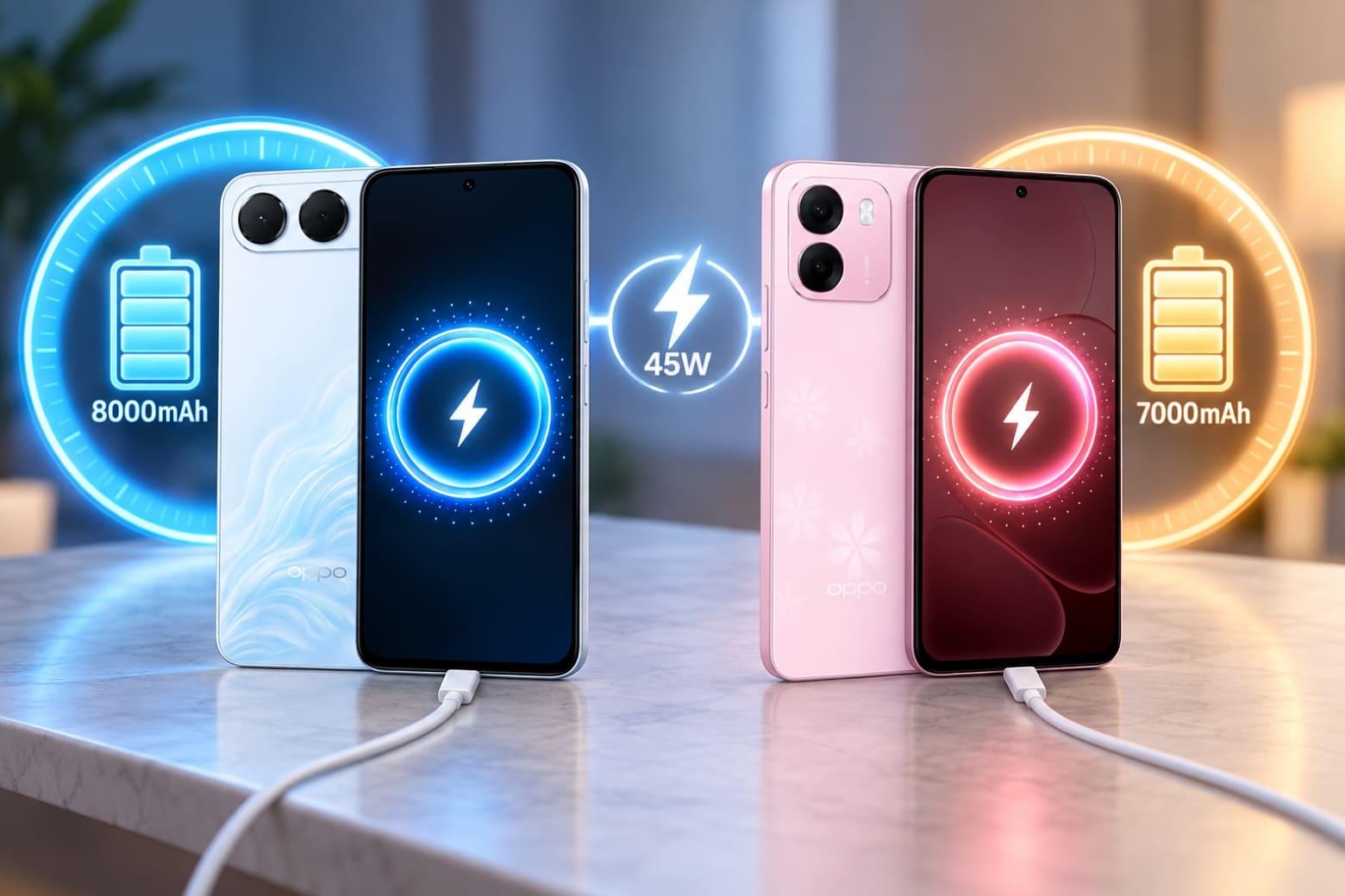 So sánh OPPO A7 Pro và OPPO A6: Khác biệt ở đâu? 12 A7 Pro sở hữu pin 8000mAh, cùng công suất sạc 45W