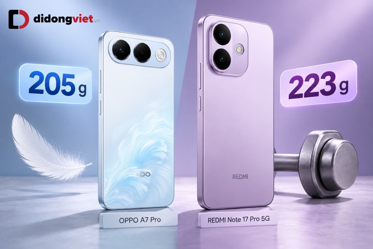 So sánh OPPO A7 Pro và REDMI Note 17 Pro 5G: Nên chọn pin bền hay hiệu năng mạnh? 9 So sánh OPPO A7 Pro và REDMI Note 17 Pro 5G thiết kế