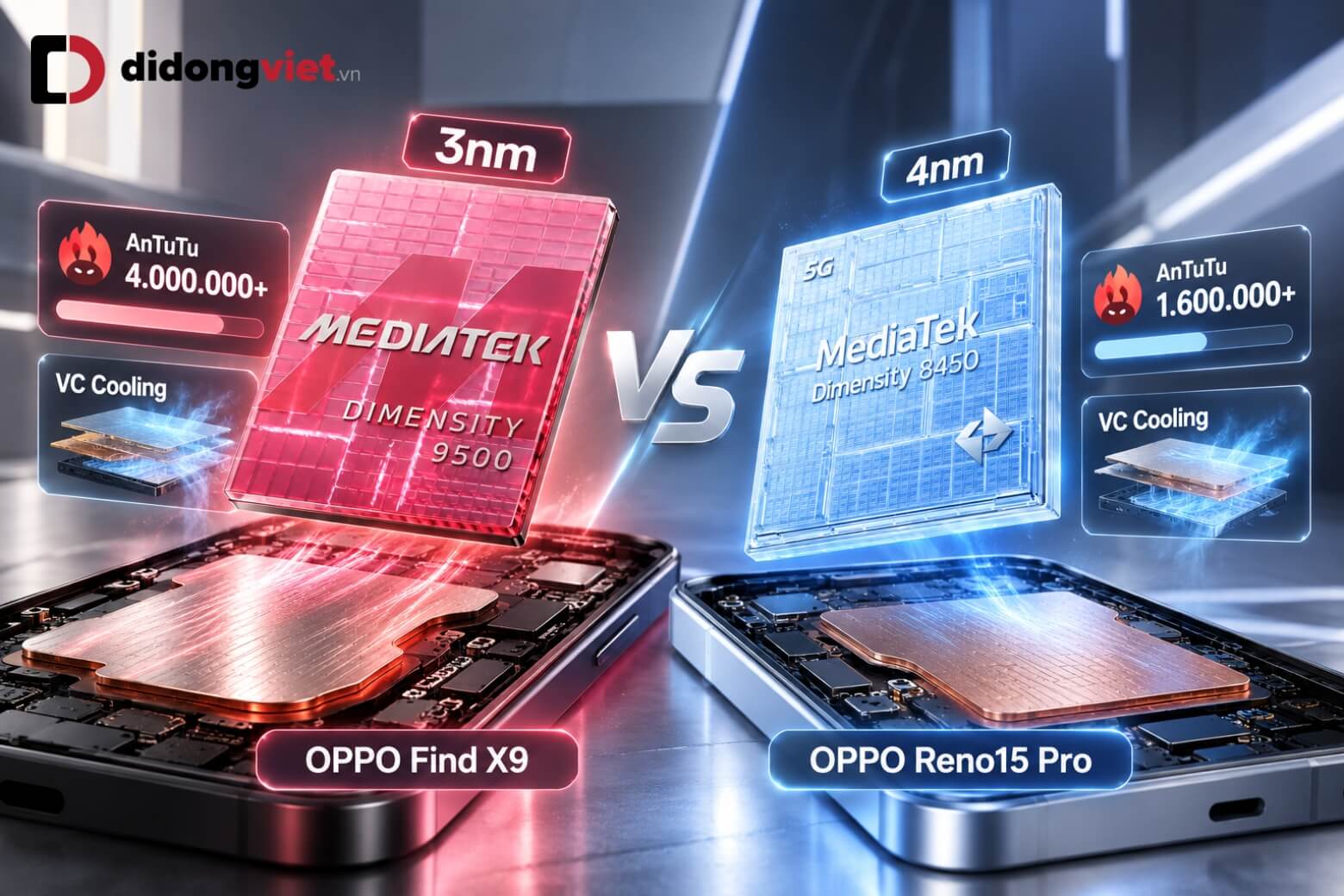 So sánh OPPO Find X9 và OPPO Reno15 Pro: Đâu là lựa chọn tối ưu nhu cầu và chi phí? 10 So sánh OPPO Find X9 và OPPO Reno15 Pro về hiệu năng