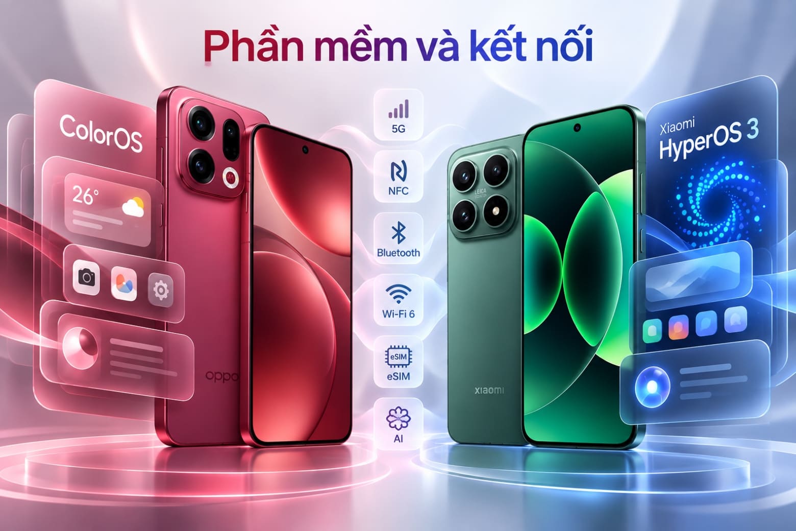 So sánh OPPO Find X9 và Xiaomi 17: Flagship nào phù hợp hơn? 16 Cả hai có kết nối flagship nhưng khác biệt về hệ sinh thái phần mềm