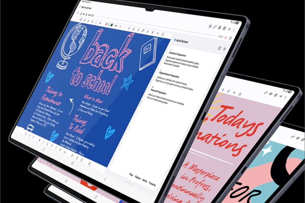 So sánh Samsung Galaxy Tab S12 Plus 5G và Galaxy Tab S10 Ultra: Chọn cơ động hay màn hình cực đại? 14 Galaxy Tab S10 Ultra nổi bật với màn hình 14,6 inch rộng rãi và lớp phủ chống phản xạ hiệu quả.