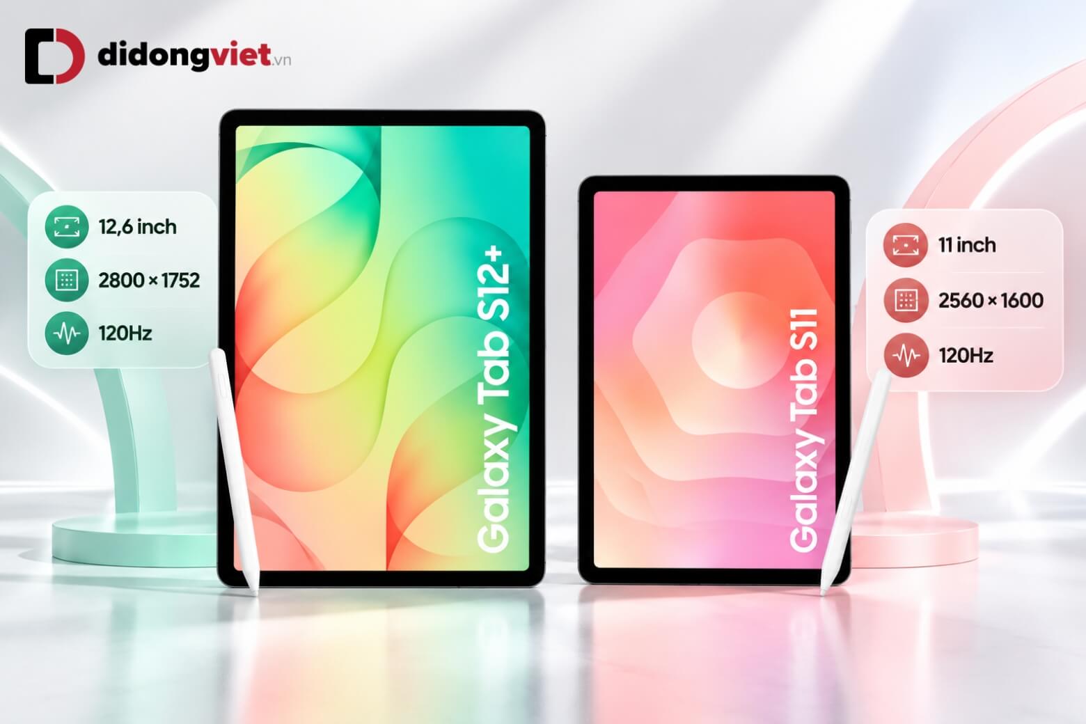 So sánh Samsung Galaxy Tab S12 Plus và Tab S11: Khác biệt ở đâu? 9 So sánh Samsung Galaxy Tab S12 Plus và Tab S11 màn hình