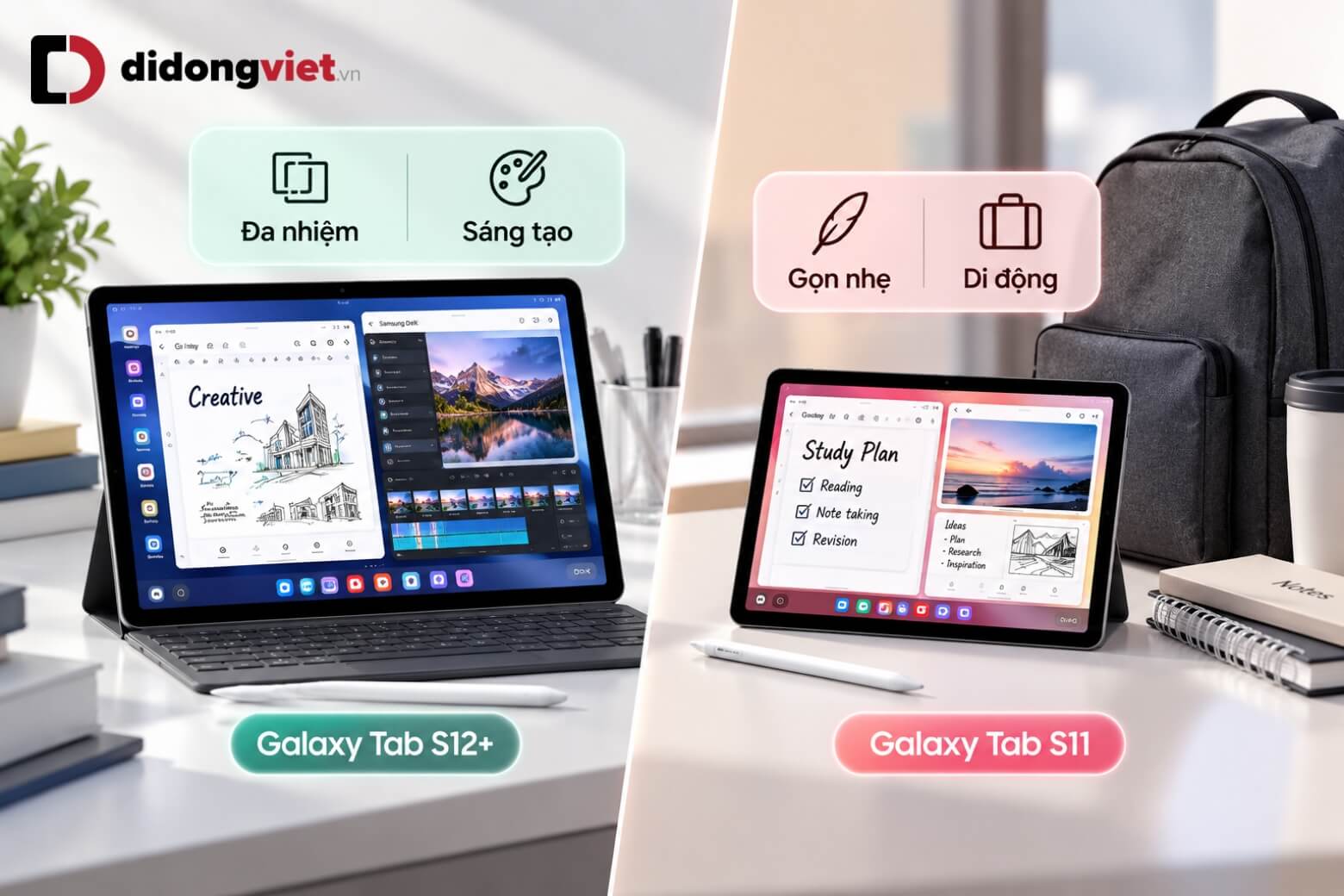 So sánh Samsung Galaxy Tab S12 Plus và Tab S11: Khác biệt ở đâu? 14 So sánh Samsung Galaxy Tab S12 Plus và Tab S11 theo nhu cầu