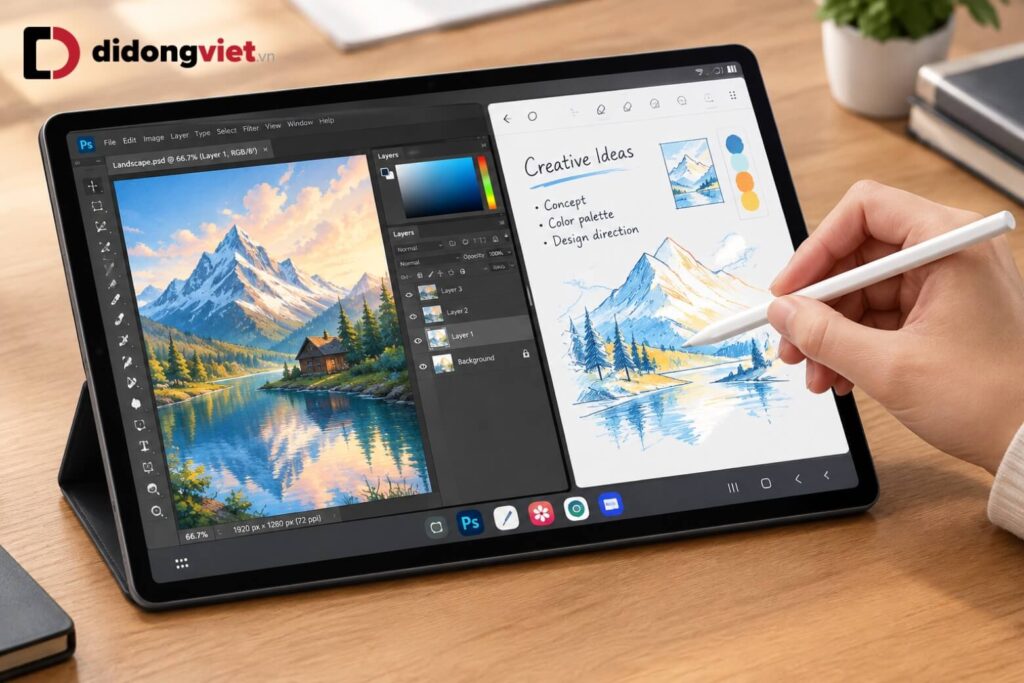 So sánh Samsung Galaxy Tab S12 Ultra Wi-Fi và Tab S12 Plus: Chọn màn hình cực đại hay tính cơ động? 10 Thao tác vẽ và ghi chú bằng bút S Pen trên màn hình Galaxy Tab S12 Ultra Wi-Fi
