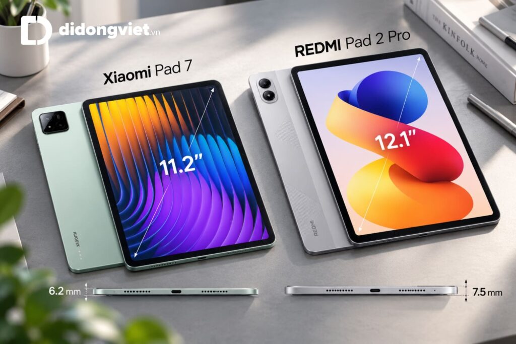 So sánh Xiaomi Pad 7 và REDMI Pad 2 Pro: Đâu là lựa chọn tối ưu cho bạn? 7 So sánh Xiaomi Pad 7 và REDMI Pad 2 Pro