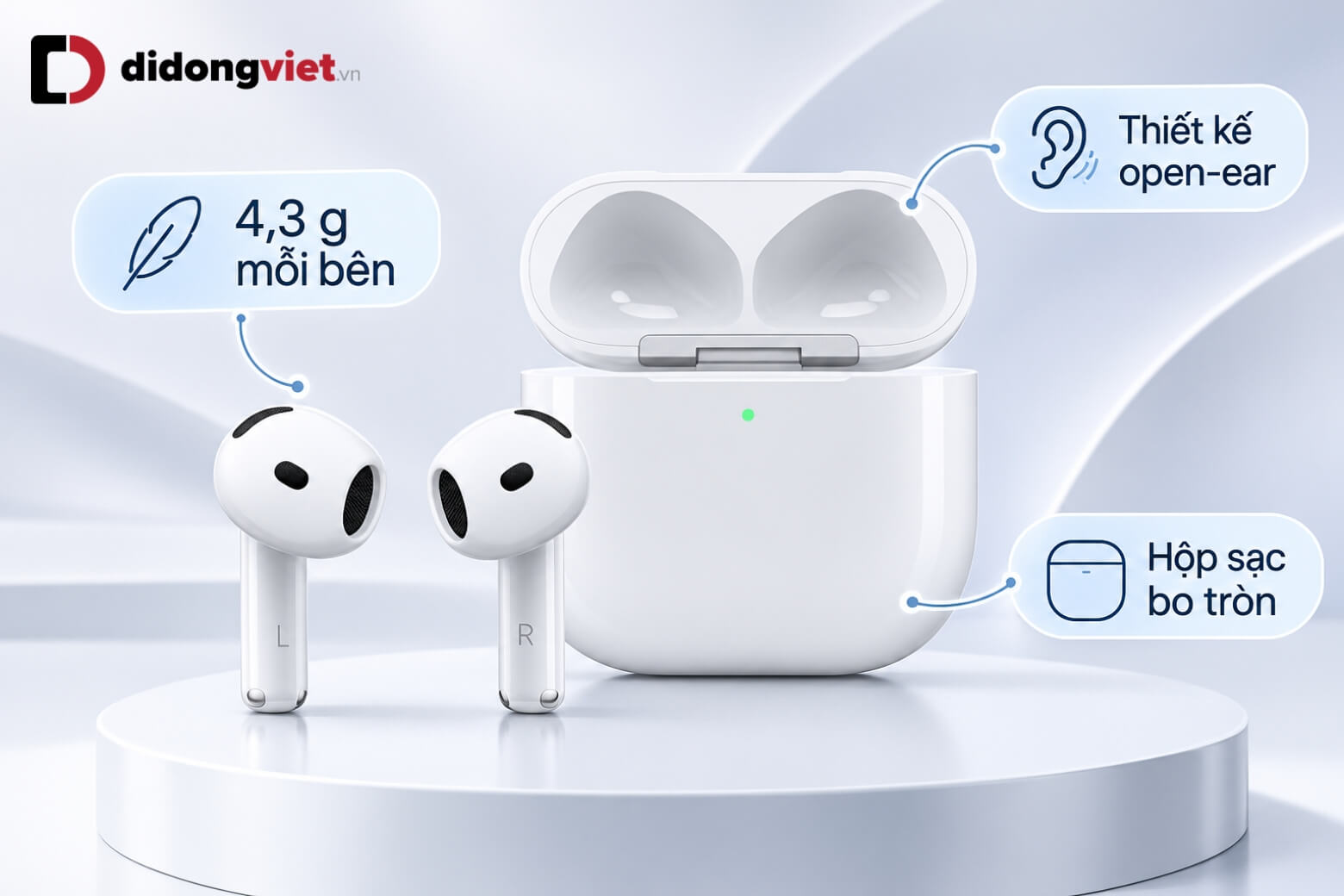 Tổng hợp thông số AirPods 5 và chi tiết cấu hình phần cứng 9 Thông số AirPods 5 về thiết kế và trọng lượng