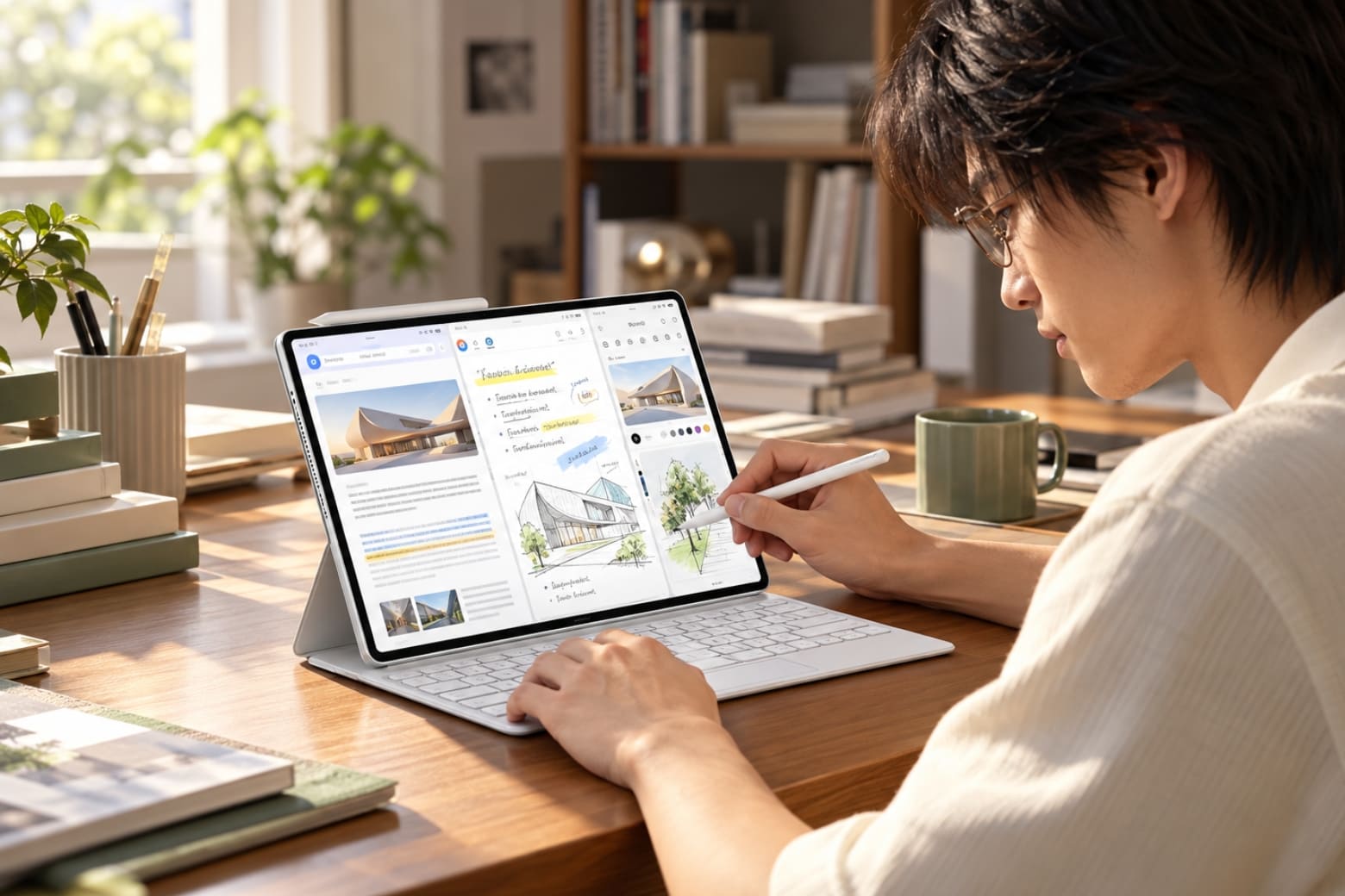 Trên tay HUAWEI MatePad 12 X: Trải nghiệm tablet PaperMatte mỏng nhẹ 10 Bút và bàn phím mở rộng trải nghiệm ghi chú, làm việc