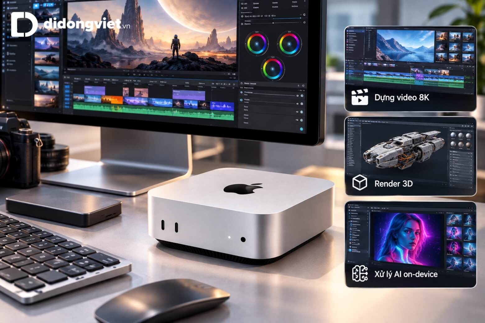 Trên tay Mac mini M5 Pro: Cổng Thunderbolt 5, tốc độ SSD và sức mạnh đồ họa 10 Trên tay Mac mini M5 Pro xử lý đồ họa và AI