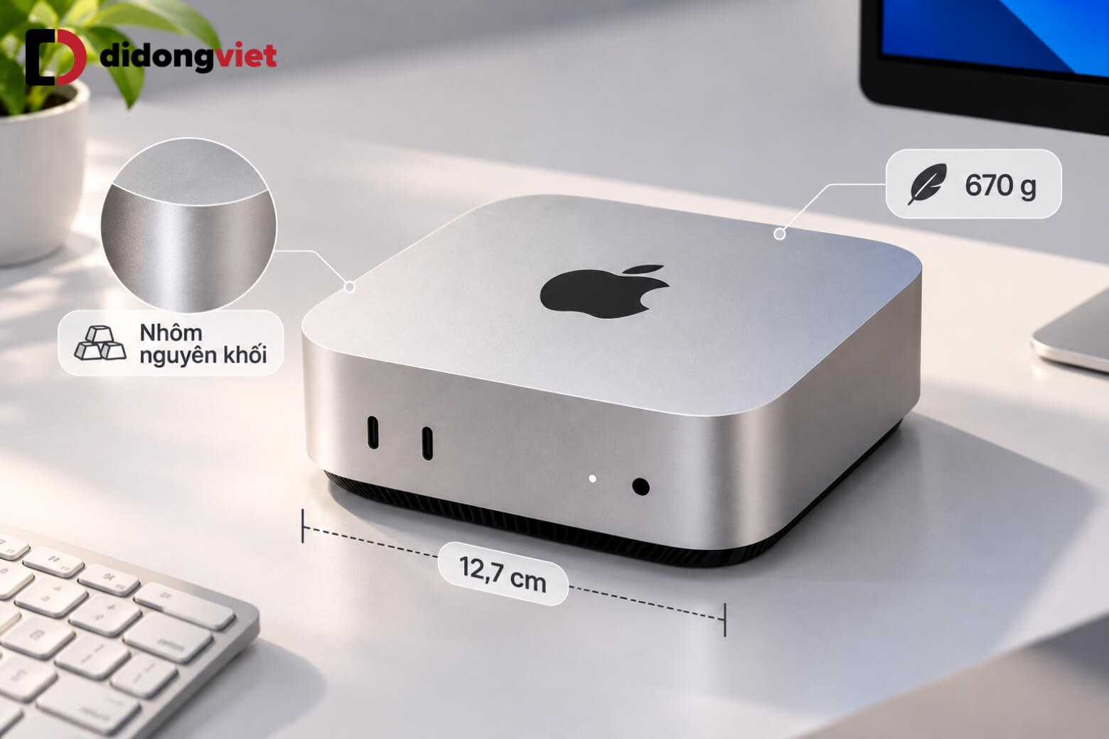 Trên tay Mac mini M6: Đánh giá hiệu năng AI và khả năng đa nhiệm 7 Trên tay Mac mini M6 với thiết kế nhôm nguyên khối