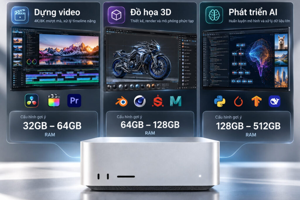 Trên tay Mac Studio M5 Max: Hiệu năng thực tế và bài toán đầu tư 8 Trên tay Mac Studio M5 Max