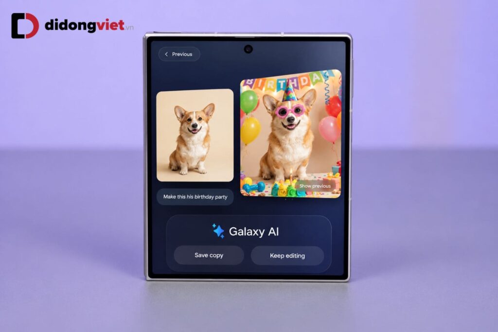 Samsung sale bùng nổ: Chớp deal giá hời, lên đời Galaxy Z Fold8 Ultra, Fold8 và Flip8 đúng gu tại Di Động Việt 17 Samsung sale bùng nổ: Chớp deal giá hời, lên đời Galaxy Z Fold8 Ultra, Fold8 và Flip8 đúng gu tại Di Động Việt