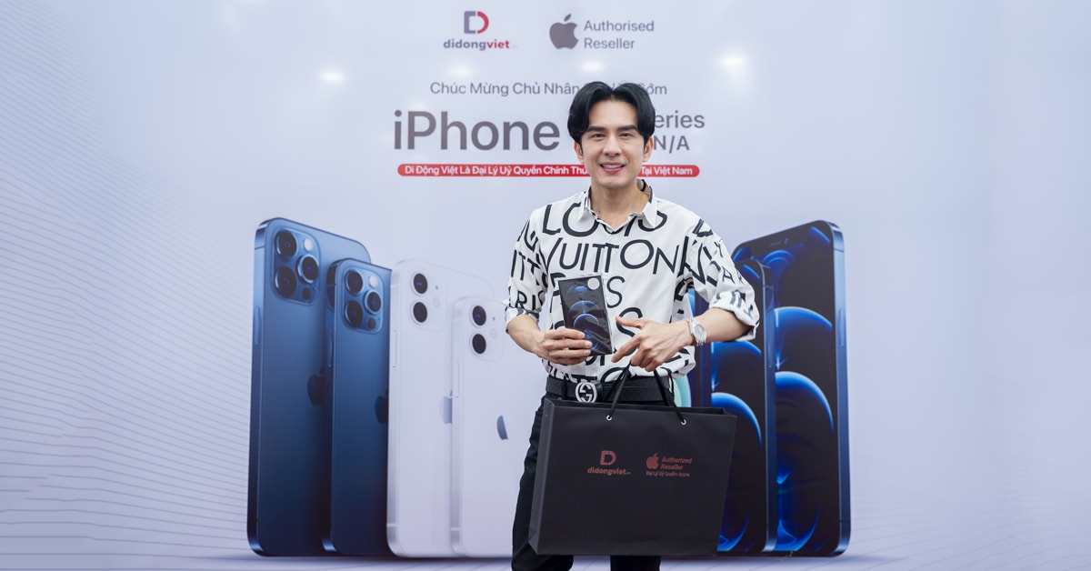 Anh Bo Đan Trường tin tưởng sắm điện thoại iPhone 12 Pro Max tại Di Động Việt