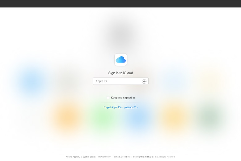 Mở bằng iCloud