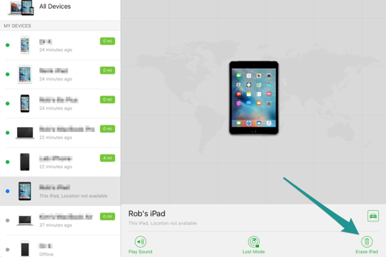 Khôi phục iPad bị vô hiệu hóa với iCloud