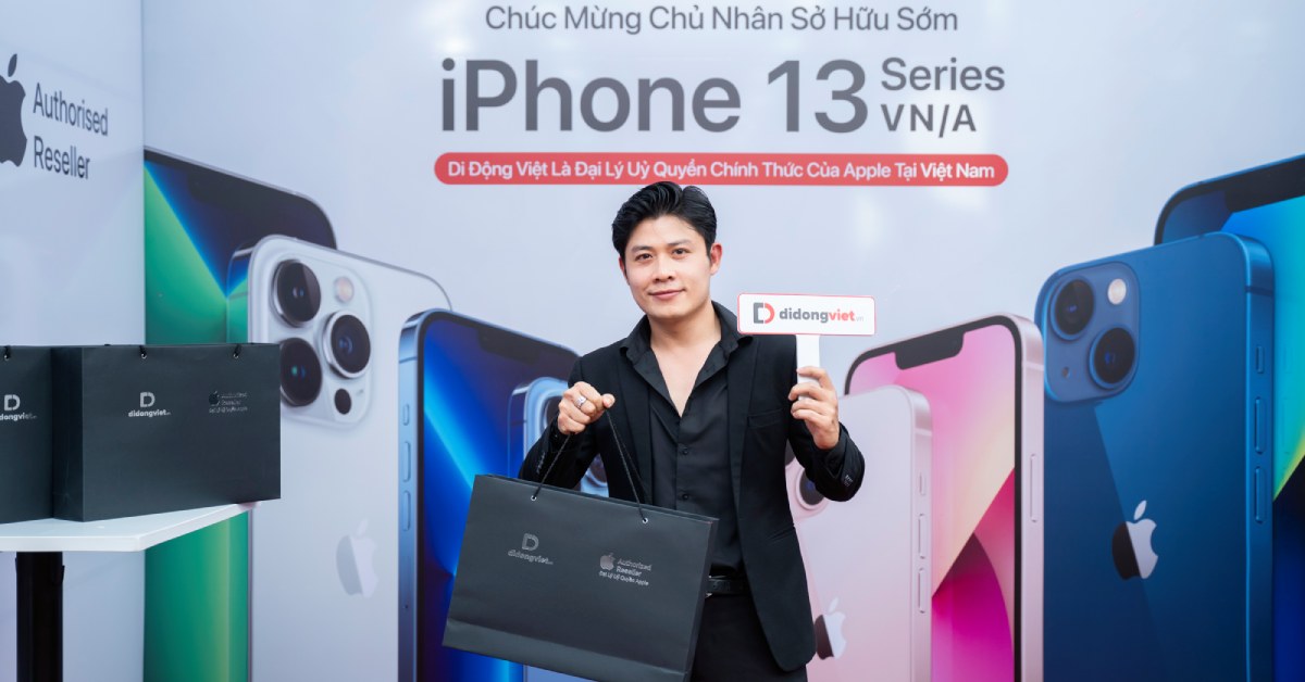 Nhạc sĩ Nguyễn Văn Chung tiếp tục chọn Di Động Việt để lên đời iPhone 13 Pro Max