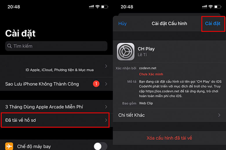 Tải CH Play cho iPhone