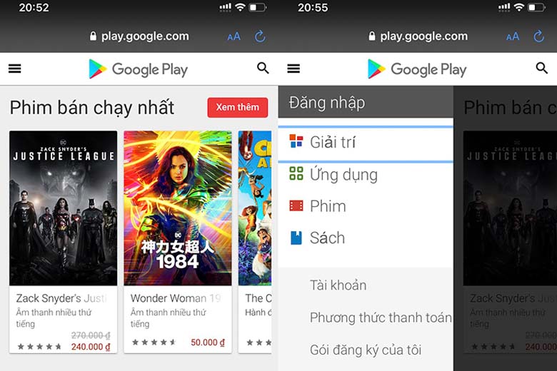 Tải CH Play cho iPhone