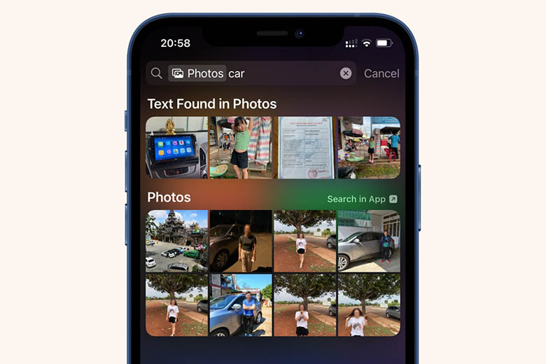 Tìm kiếm bằng ảnh trên iPhone