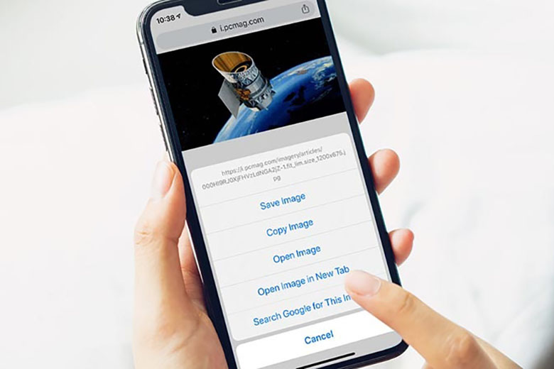 Tìm kiếm bằng ảnh trên iPhone