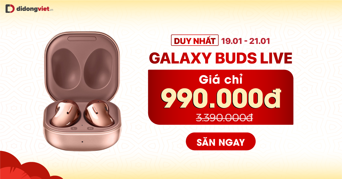 Duy nhất 19.01 – 21.01: Galaxy Buds Live giá chỉ 990.000đ. Giao hàng nhanh tận nhà 1H.