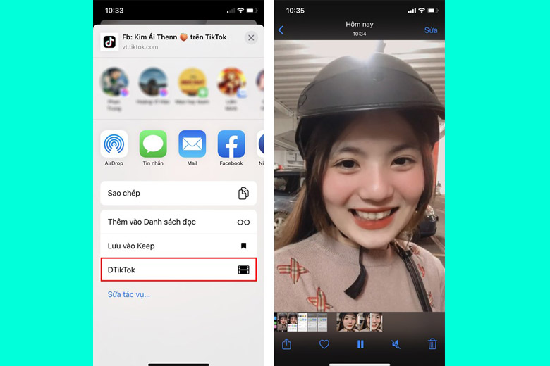 Tải video TikTok không logo trên iPhone