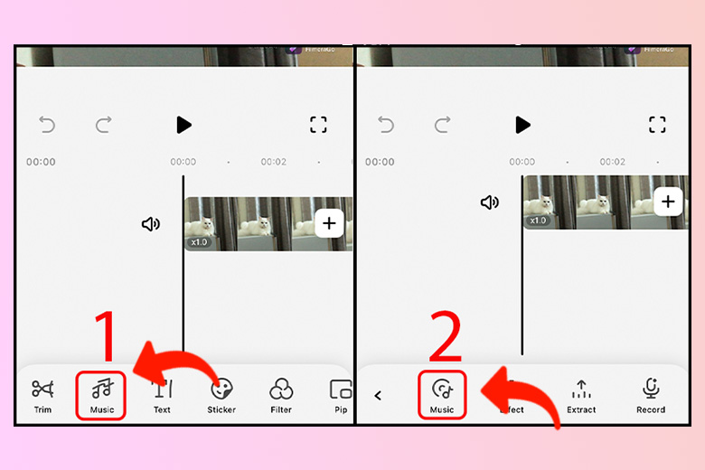 ungangeza kanjani umculo kuvidiyo ku-iphone