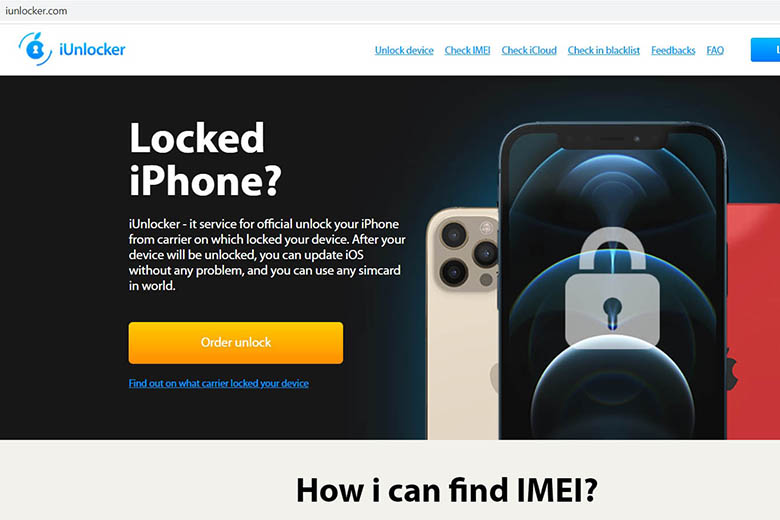 Kiểm tra trang web IMEI của iPhone