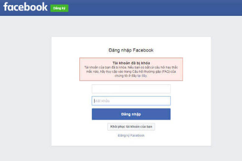 cách lấy lại tài khoản Facebook