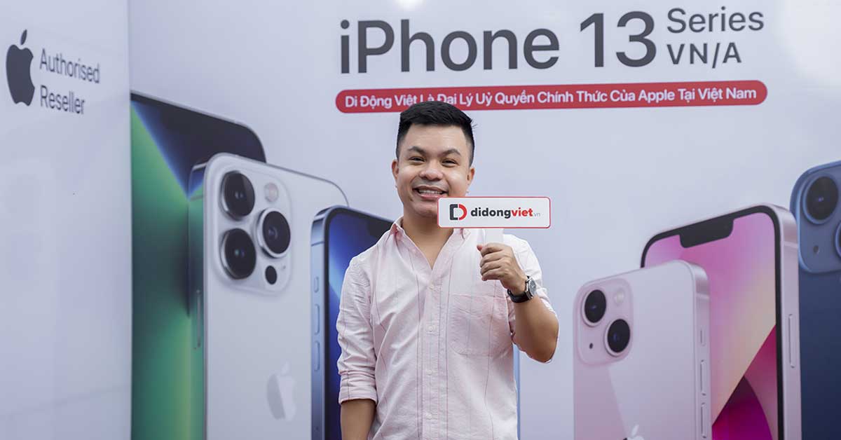 Anh Châu Nhật Nguyên – Quản lý của nữ ca sĩ Hoà Minzy lên đời iPhone 13 Pro Max tại Di Động Việt